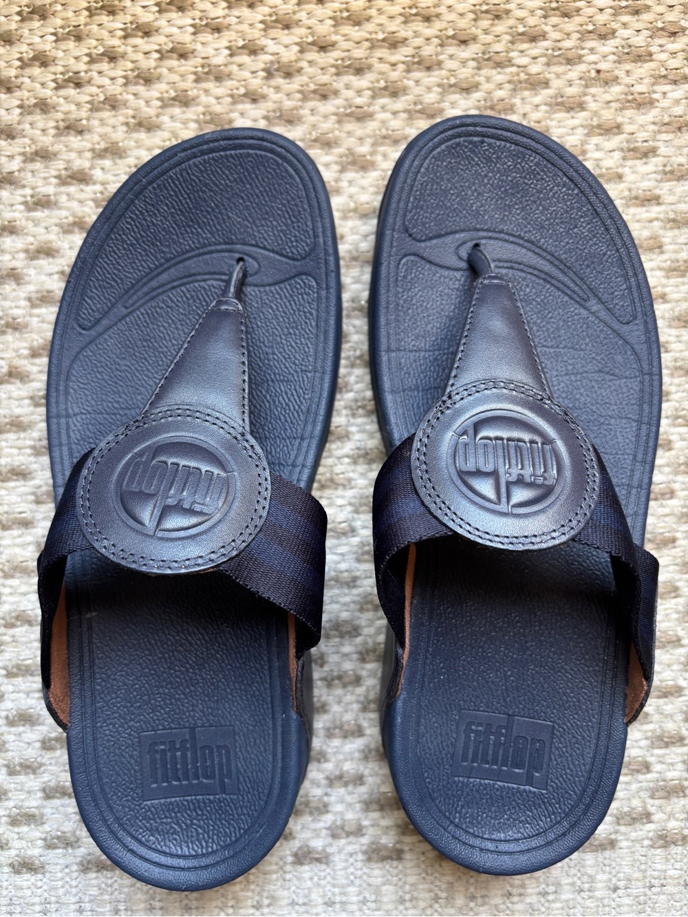 Fitflop Navy Women’s Toe-Post Slide Sandals